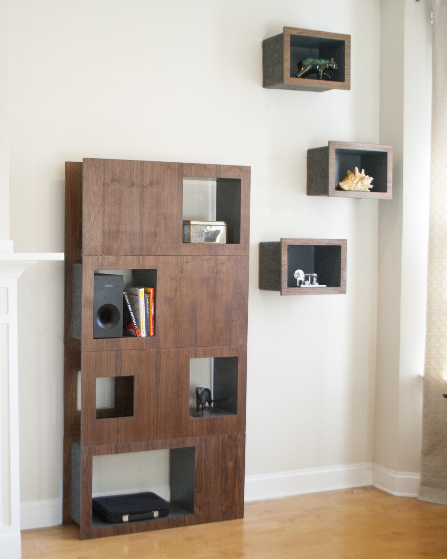 Cat-Friendly Bookcase and cat tree