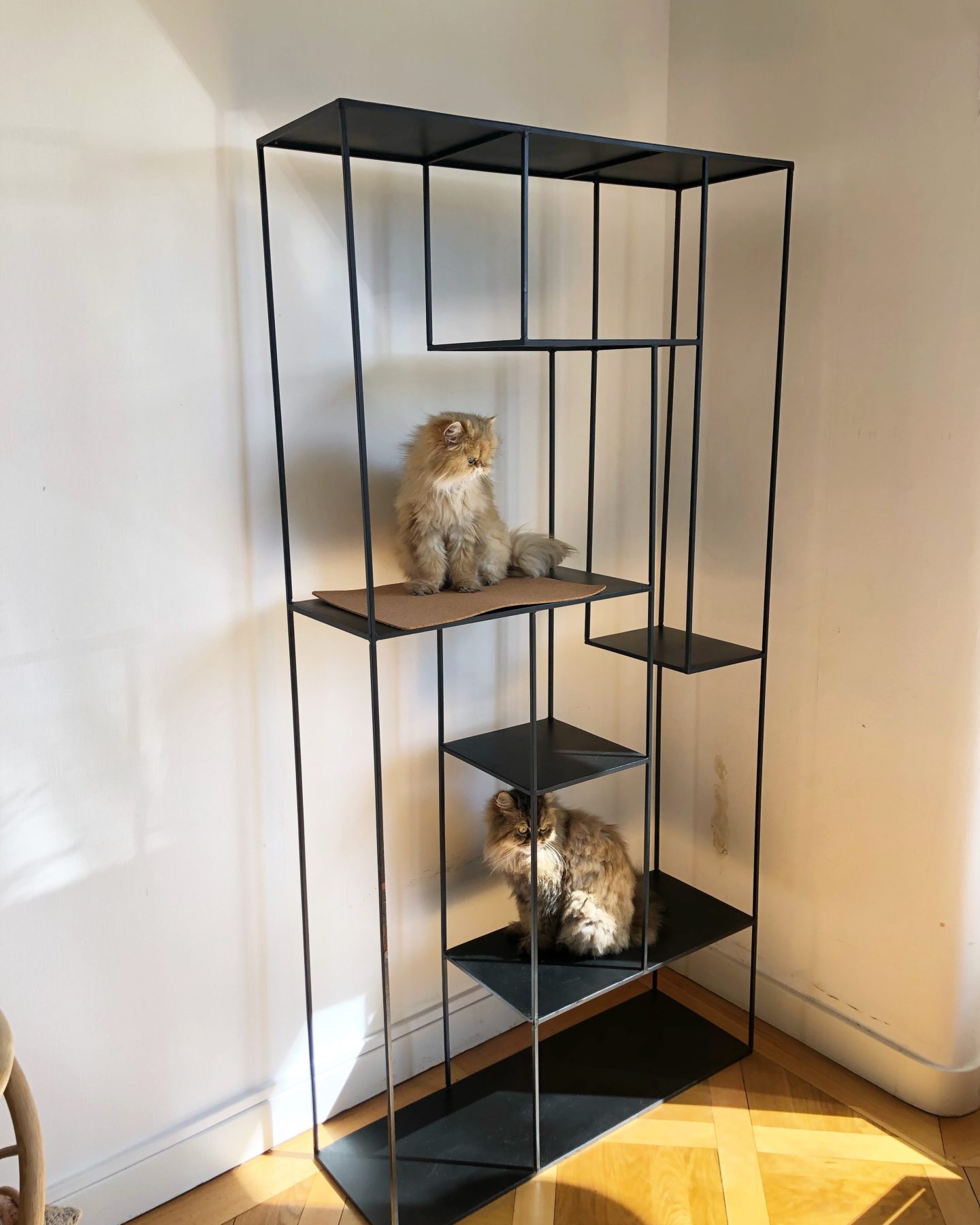 cat tower bookshelf hack